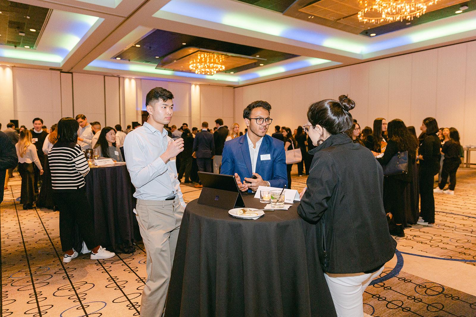 Students at Spring Networking Social