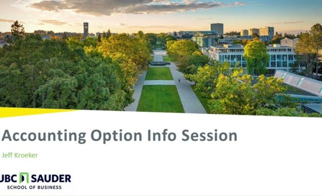 Embedded thumbnail for Accounting Option Information Session 